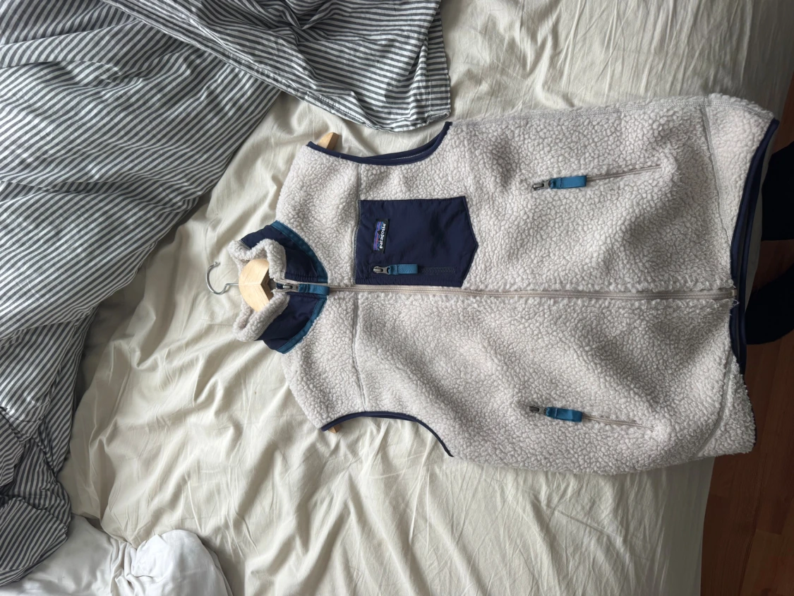 Vit fleeceväst från Patagonia