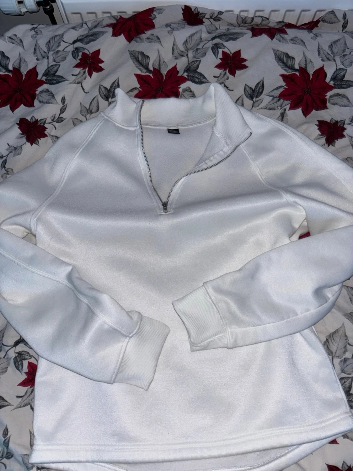 Vit half zip sweatshirt från H&M - 1