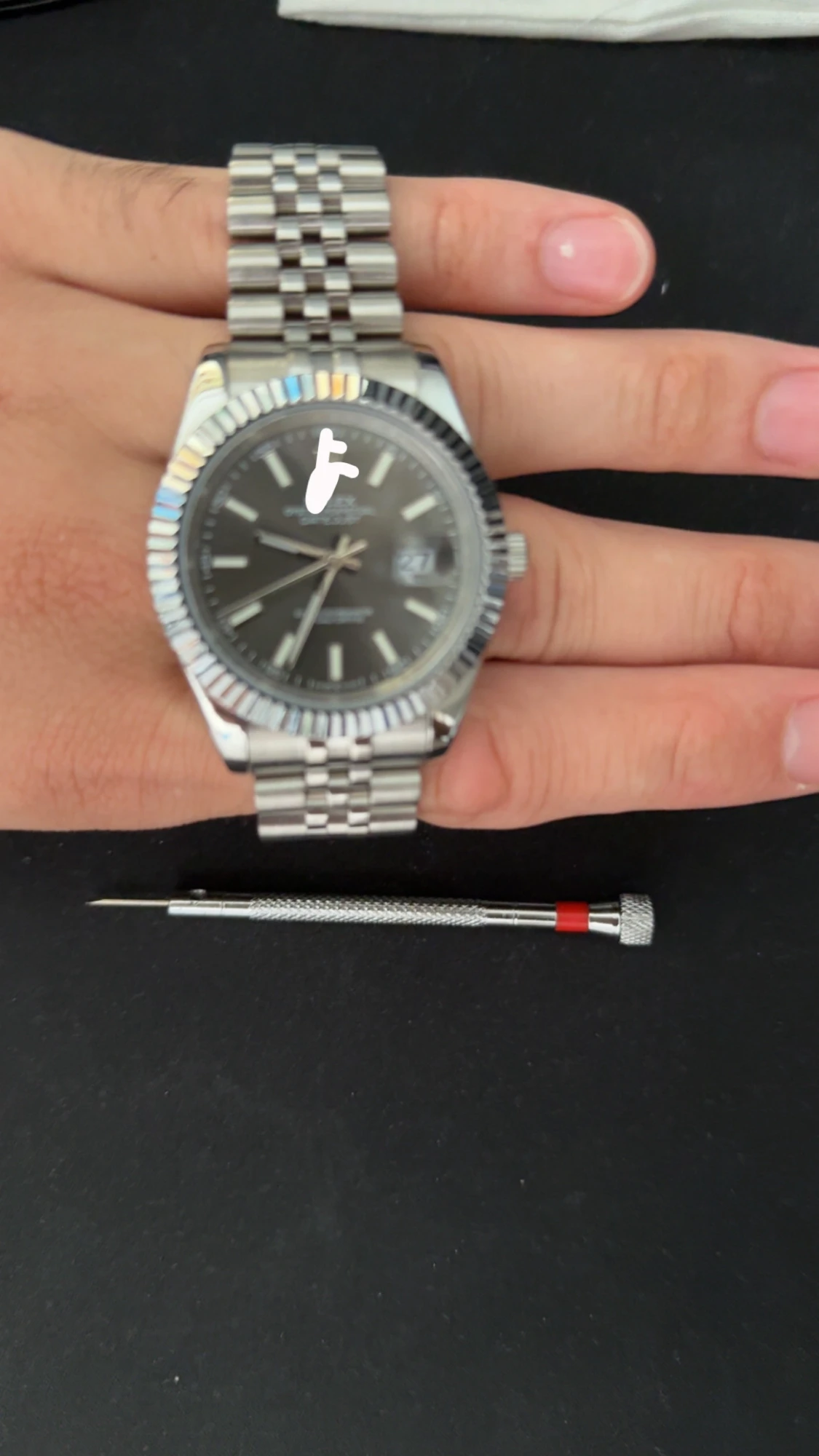 Role Datejust Grey/Black