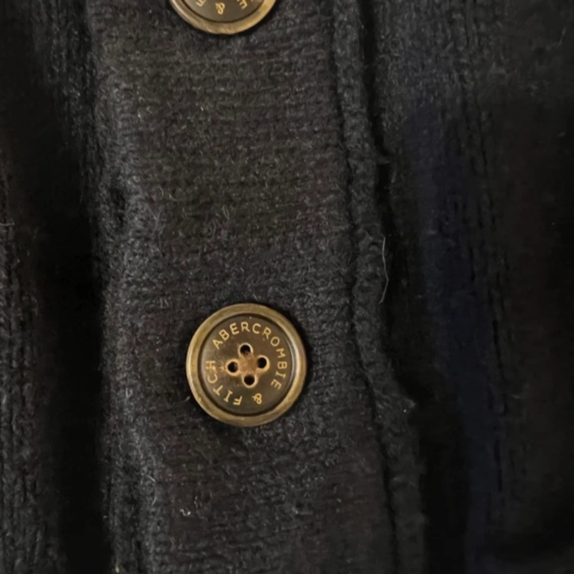 Marinblå kofta Abercrombie & Fitch 40% wool - 2