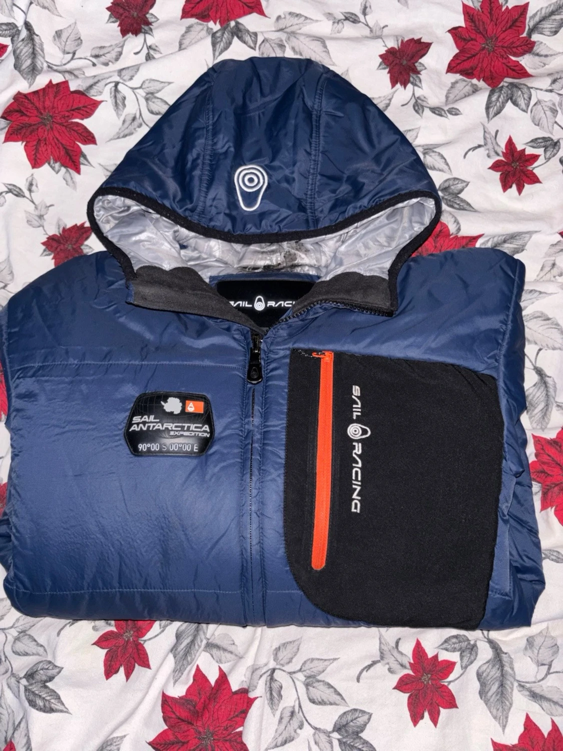 Blå Sail Racing pufferjacka med huva - 1