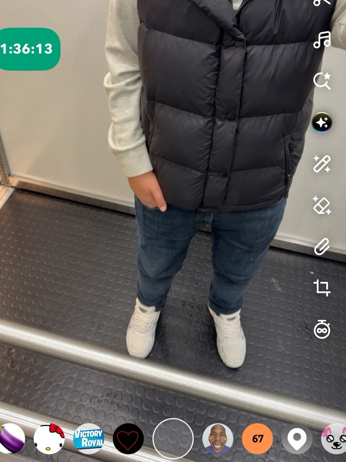 Svart dunväst/jacka från Burberry - 1