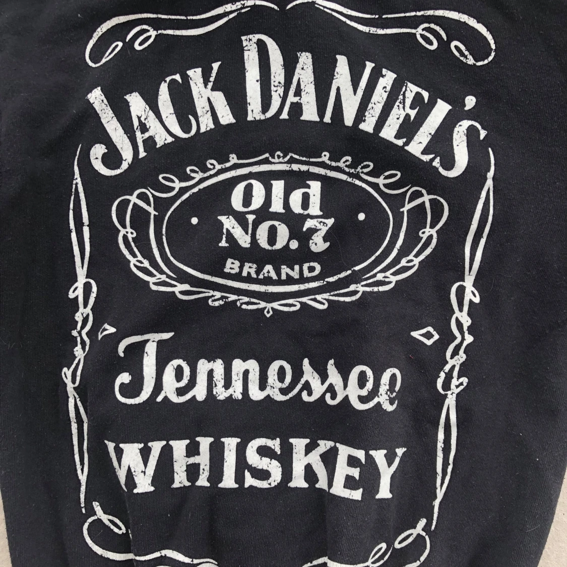 Jack Daniel's svart hoodie med tryck - 1