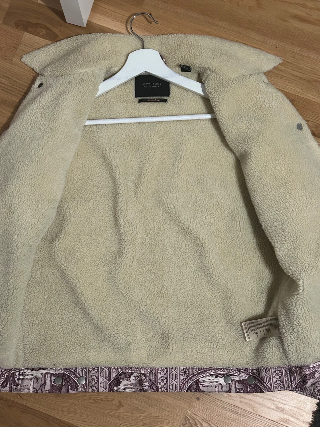 Mönstrad teddyjacka Scotch & Soda - 1