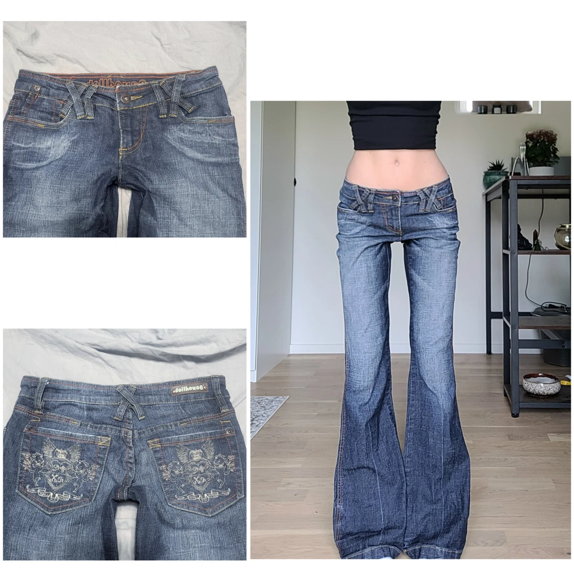 Lågmidjade jeans - 90