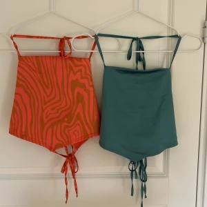 Satintopp med öppenrygg - Sjukt söta toppar med knytningar i ryggen. Du får båda topparna för 120kr💕