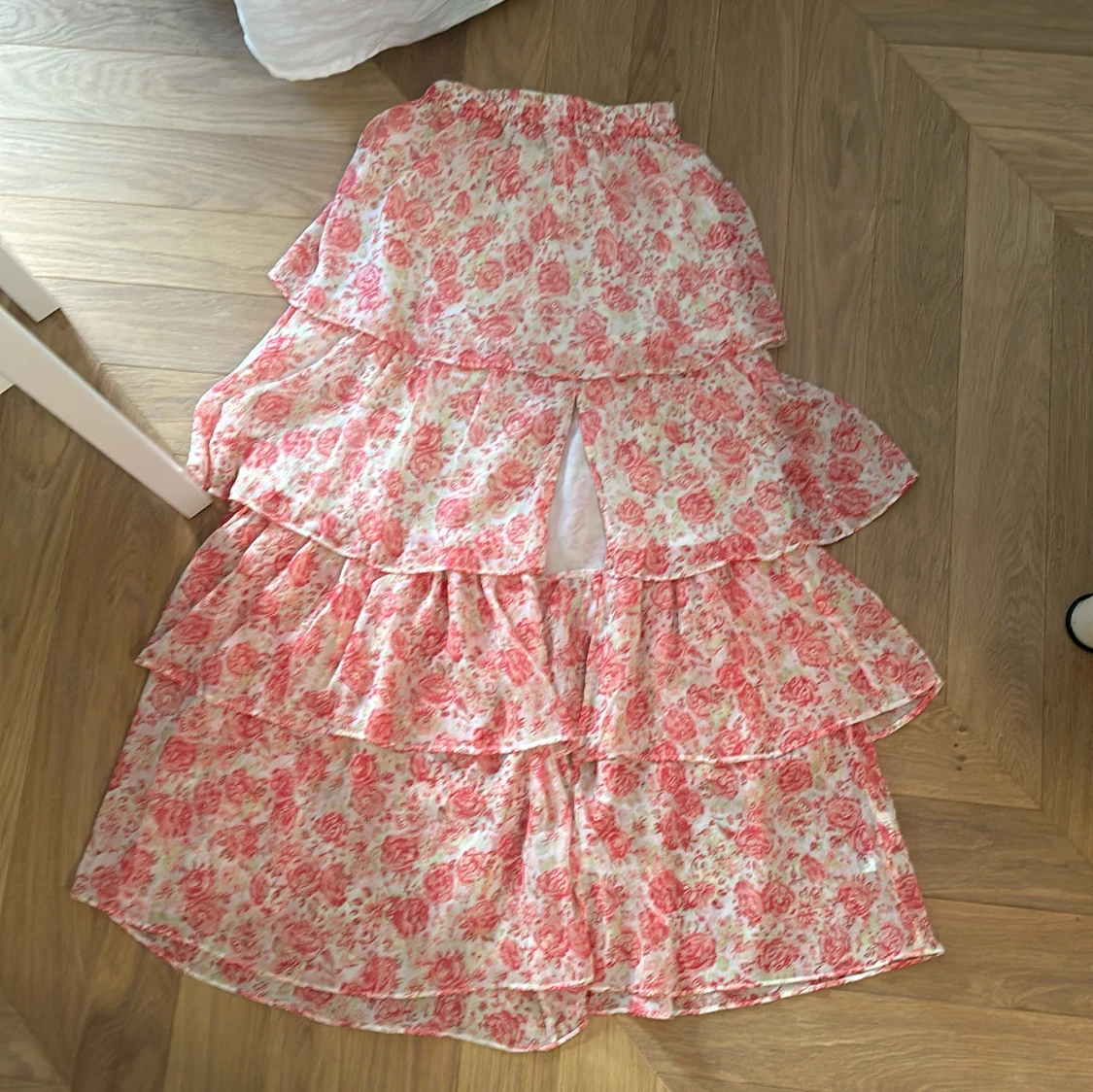 Långkjol med slits - 90