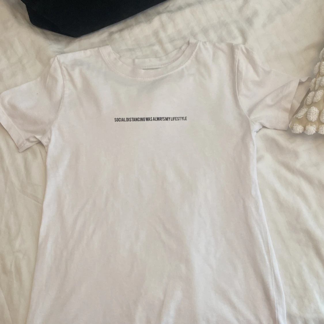 Vit t-shirt från Pull&Bear