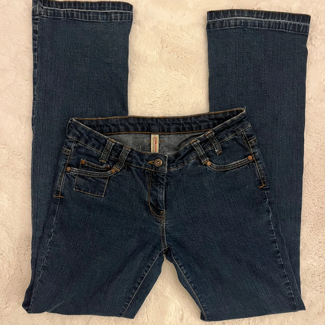 lågmidjade jeans - 90