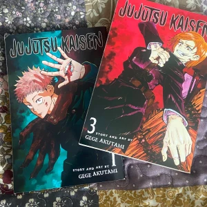 Jujutsu kaisen manga! - Säljer manga böckerna 1 och 3 från jujutsu kaisen! Böckerna är i bra skick!   Man kan köpa båda böckerna för 140  Eller 80 kr st! 