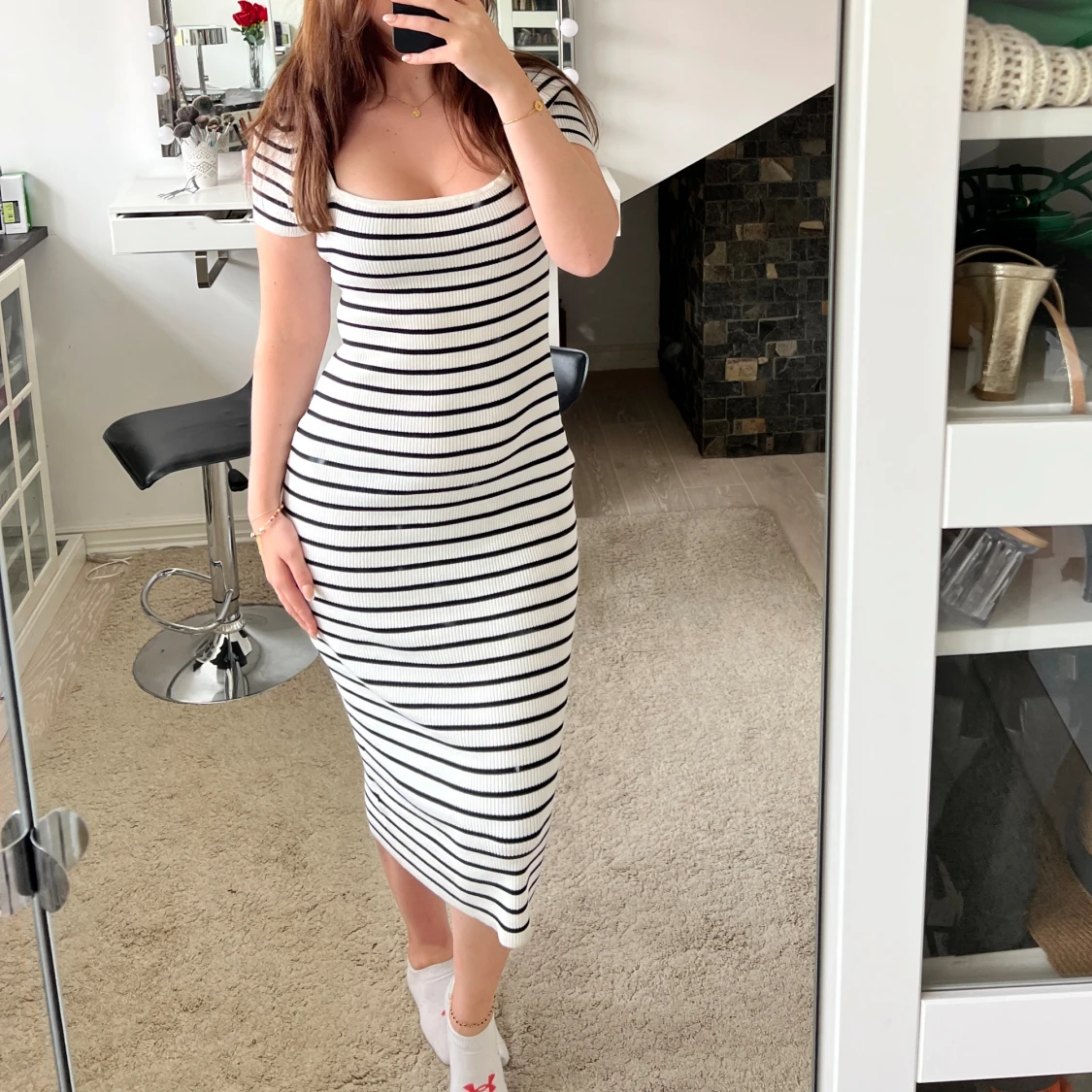 Randig klänning  - 90