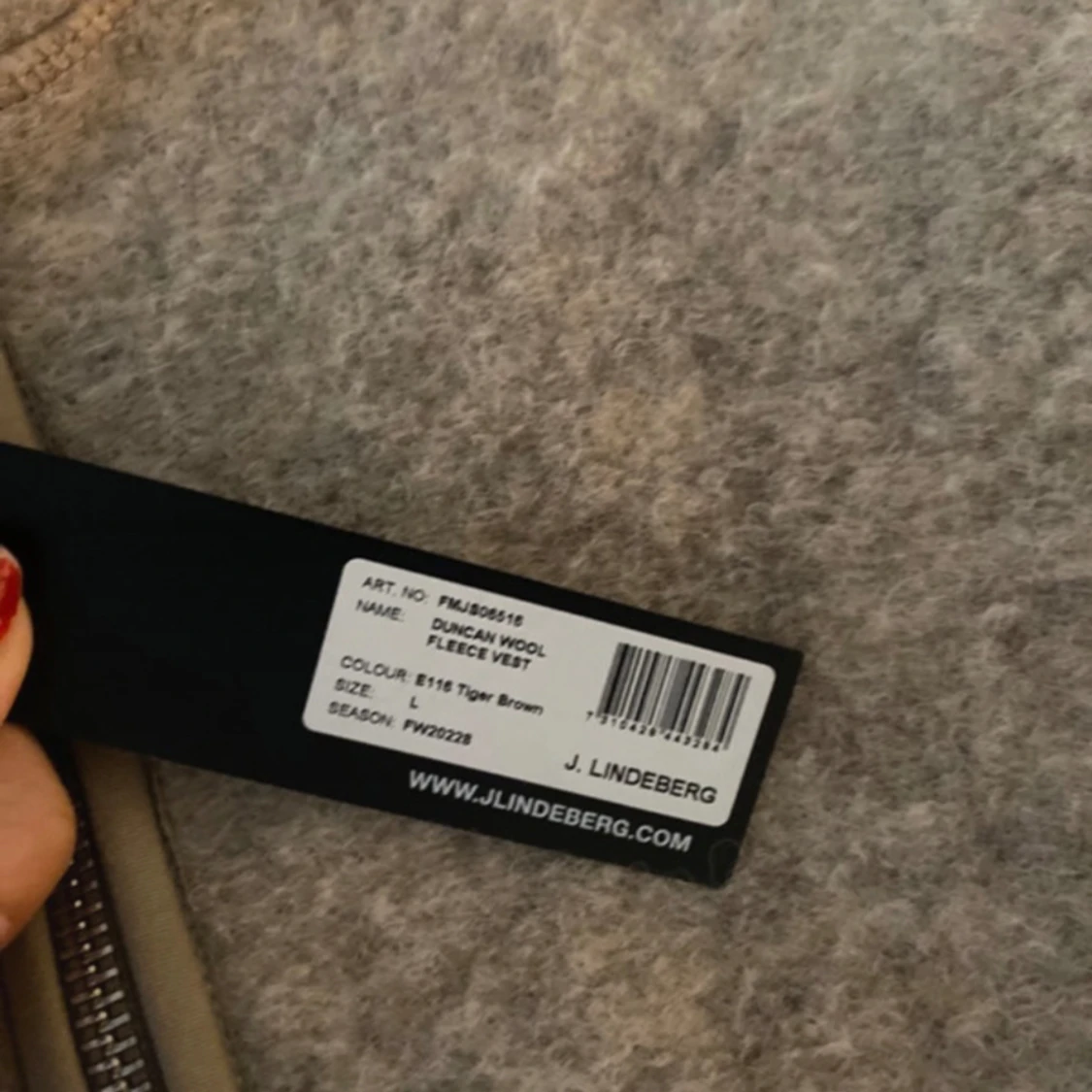 J.Lindeberg tiger brown väst  - 91