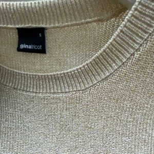 Guldig topp Gina Tricot  - En guldig T-shirt från Gina tricot. 