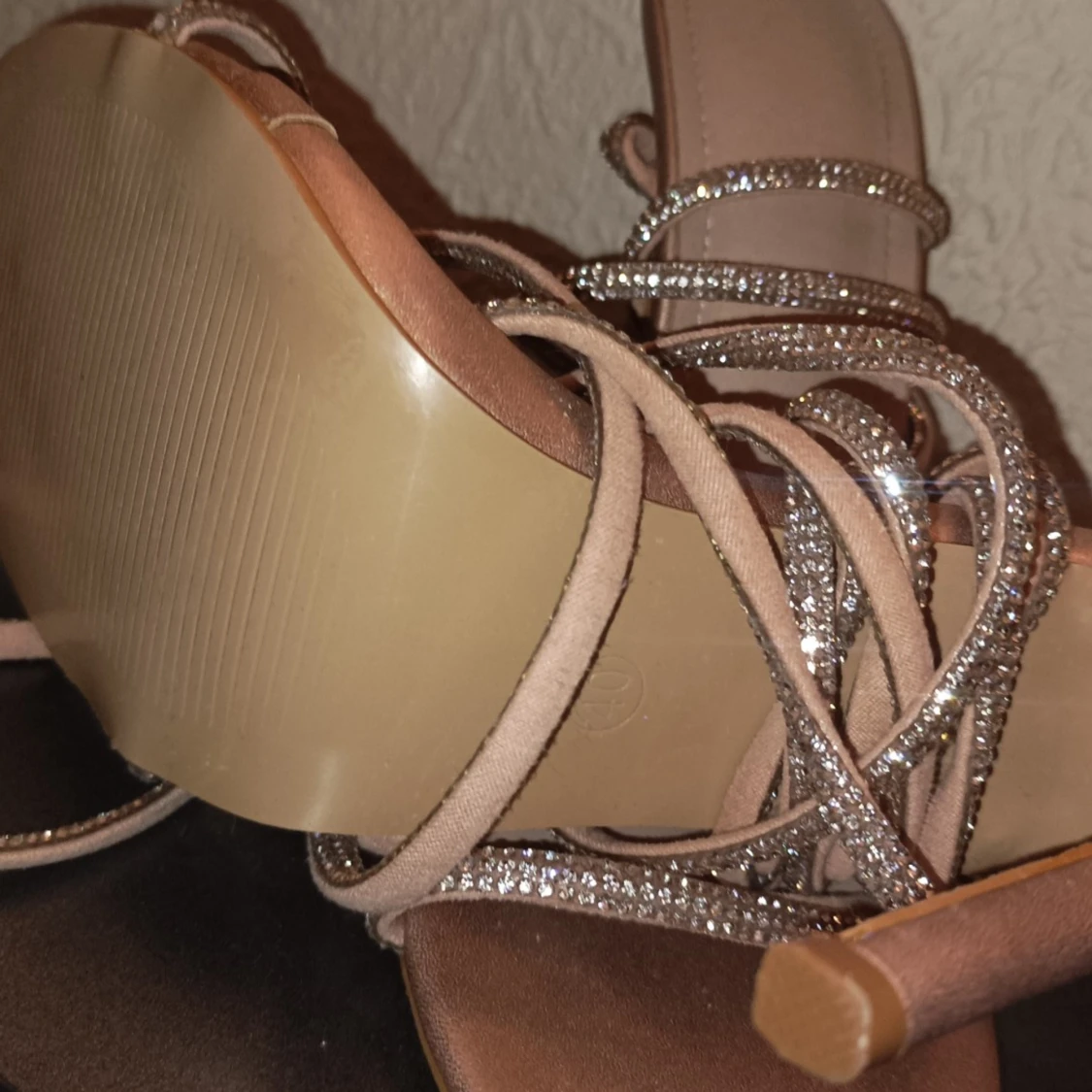 Snör skor med strass 