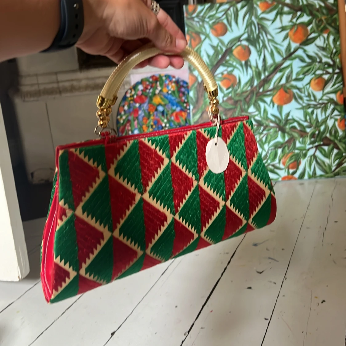 Helt ny handgjord väska  - 90