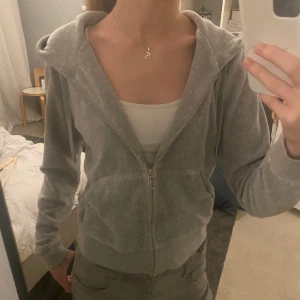 Grå juicy tröja - Säljer en jättefin grå juicy tröja som kostade 1000kr när jag köpte den. Inte använd jättemycket.
