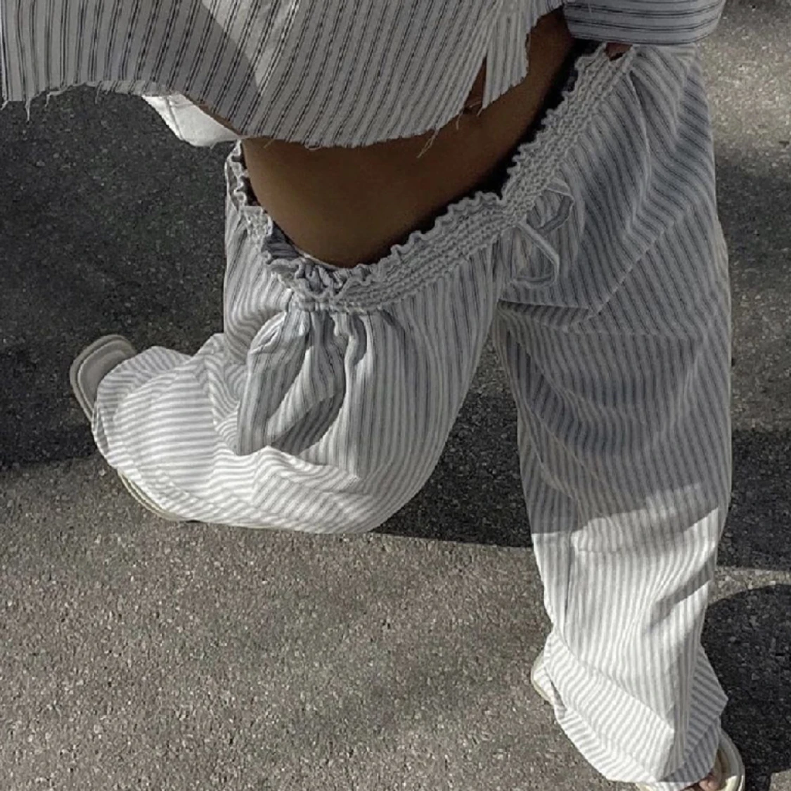 Randiga Pyamas byxor