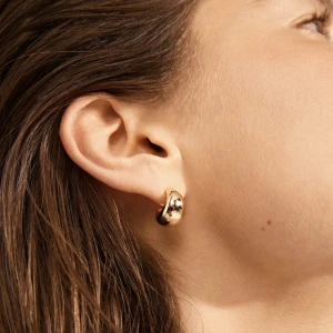 Örhängen från pilgrim  - Säljer ett par superfina guldörhängen från pilgrim som jag fick i julklapp! Aldrig använda❣️