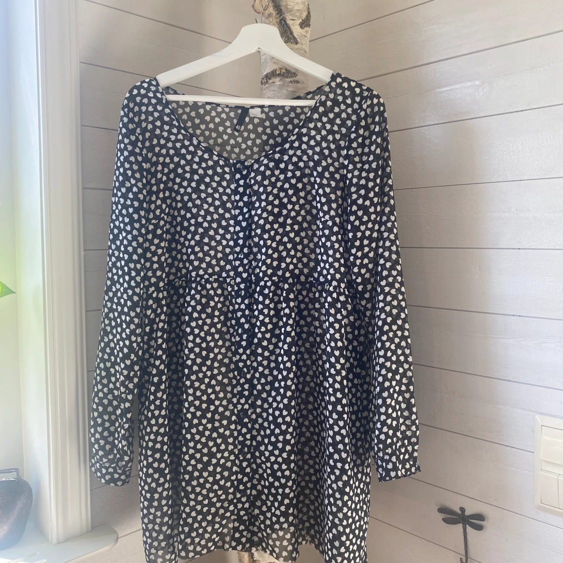 Hjärtmönstrad tunika 