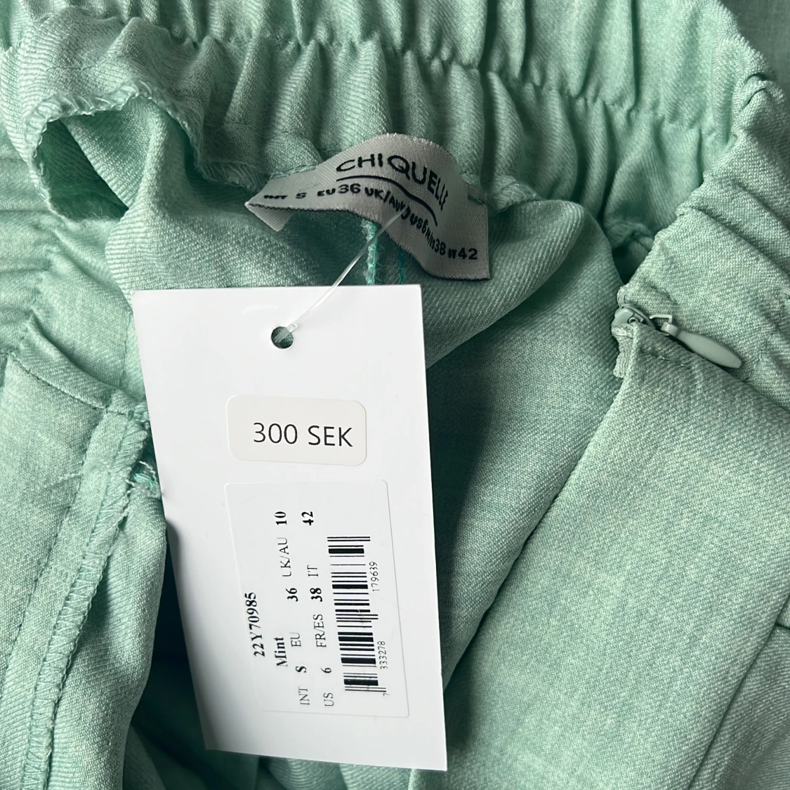 Linnebyxor mintgrön  - 93