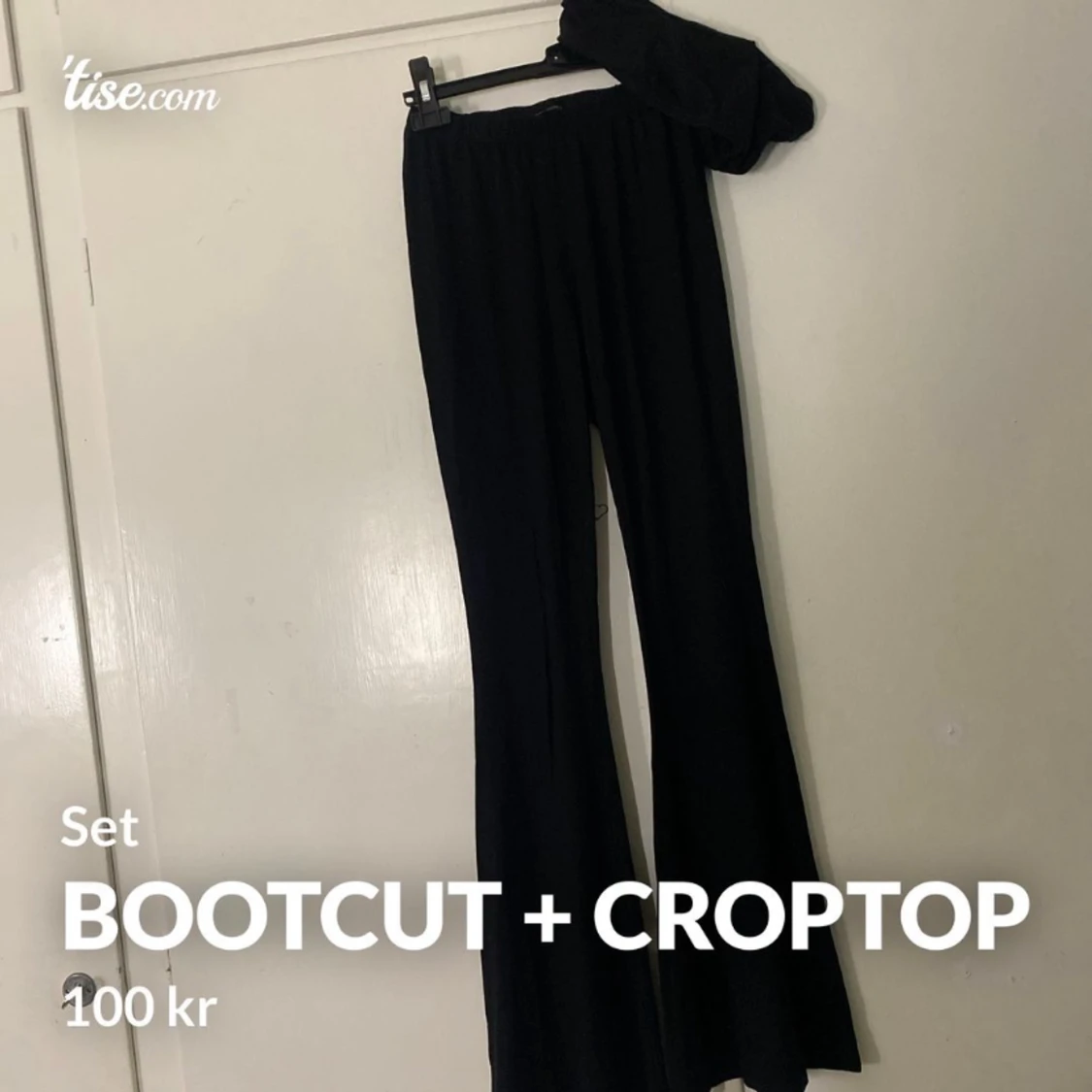 Bootcut byxor + croptop