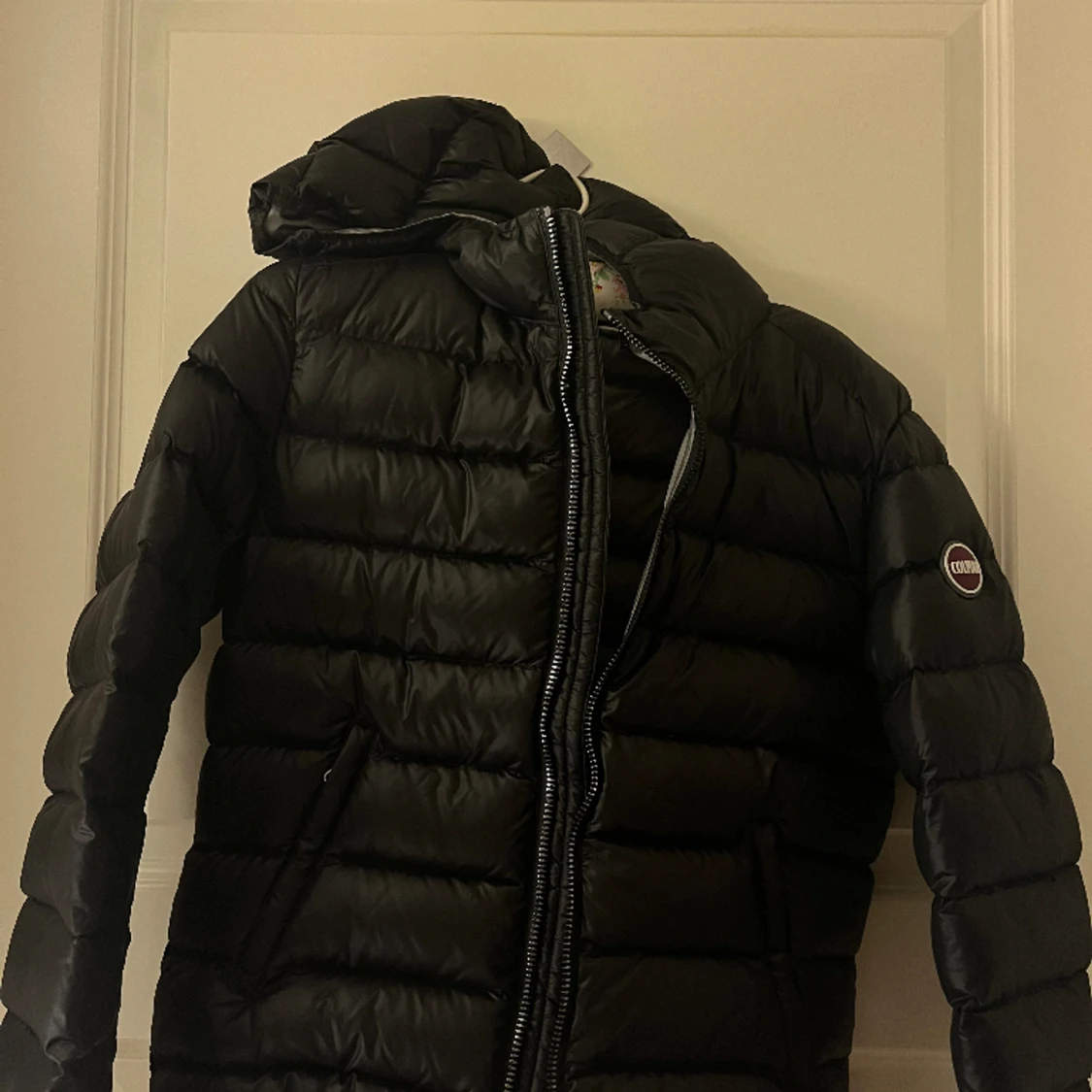 Svart halvglansig colmar jacka  - 90