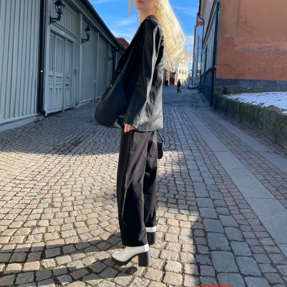 Faux leather blazer - 93