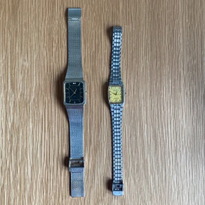 Två vintage klockor - Båda är quartz och funkar bra!