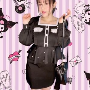 Ank Rouge klänning, romantisk klänning, balletcore klänning, Jirai klänning  - Ny/oanvänd ~ Lappen sitter kvar