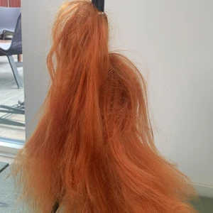 Orange pig tail wig - Originally pigtails for asuka cosplay, frizzy/crimped not in too bad condition