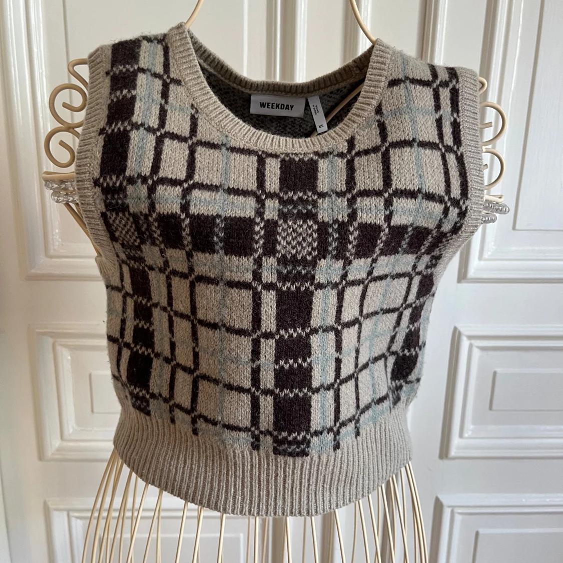 Rutig väst från weekday