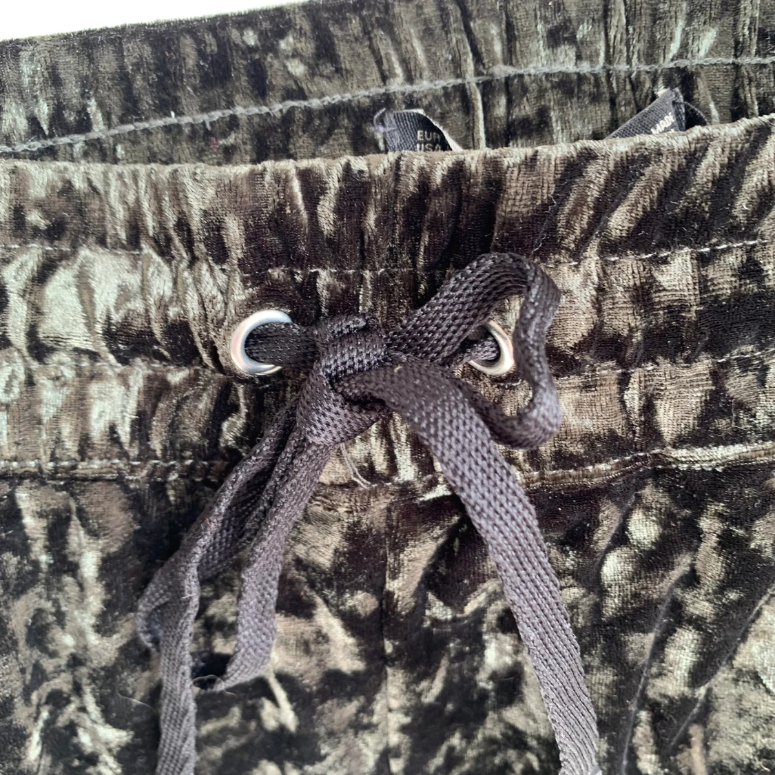 Dark green jogging pants