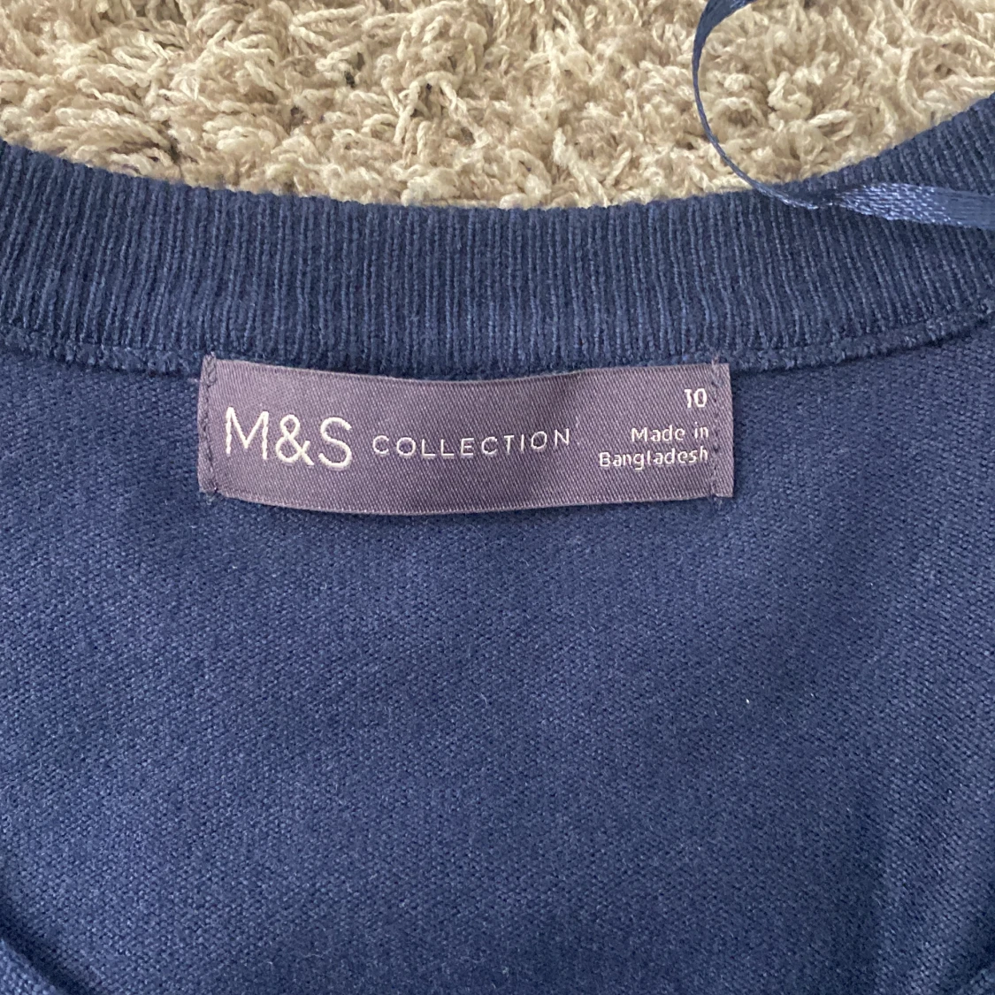 Marinblå kofta - 90