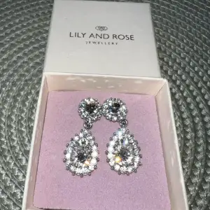 Säljer mina Sofia Earrings – Crystal Silver,  från Lily and rose. Nyskick , aldrig använda. Kartongen medföljer. 
