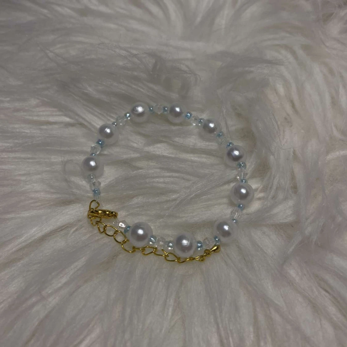 Pärlarmband med länk