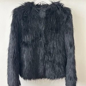 Svart fuskpälsjacka från &other stories - Så fin svart fuskpälsjacka från &other stories. Storlek XS men passar även S då den är lite oversized. Endast använd vid ett tillfälle, som ny!