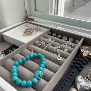 Blå armband stockholm stil - Blå handgjort armband