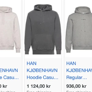 Han Kjøbenhavn Grå Hoodie Unisex - Hoodie i distressed grå färg från Han Kjøbenhavn, storlek S. Nypris 1124kr.
