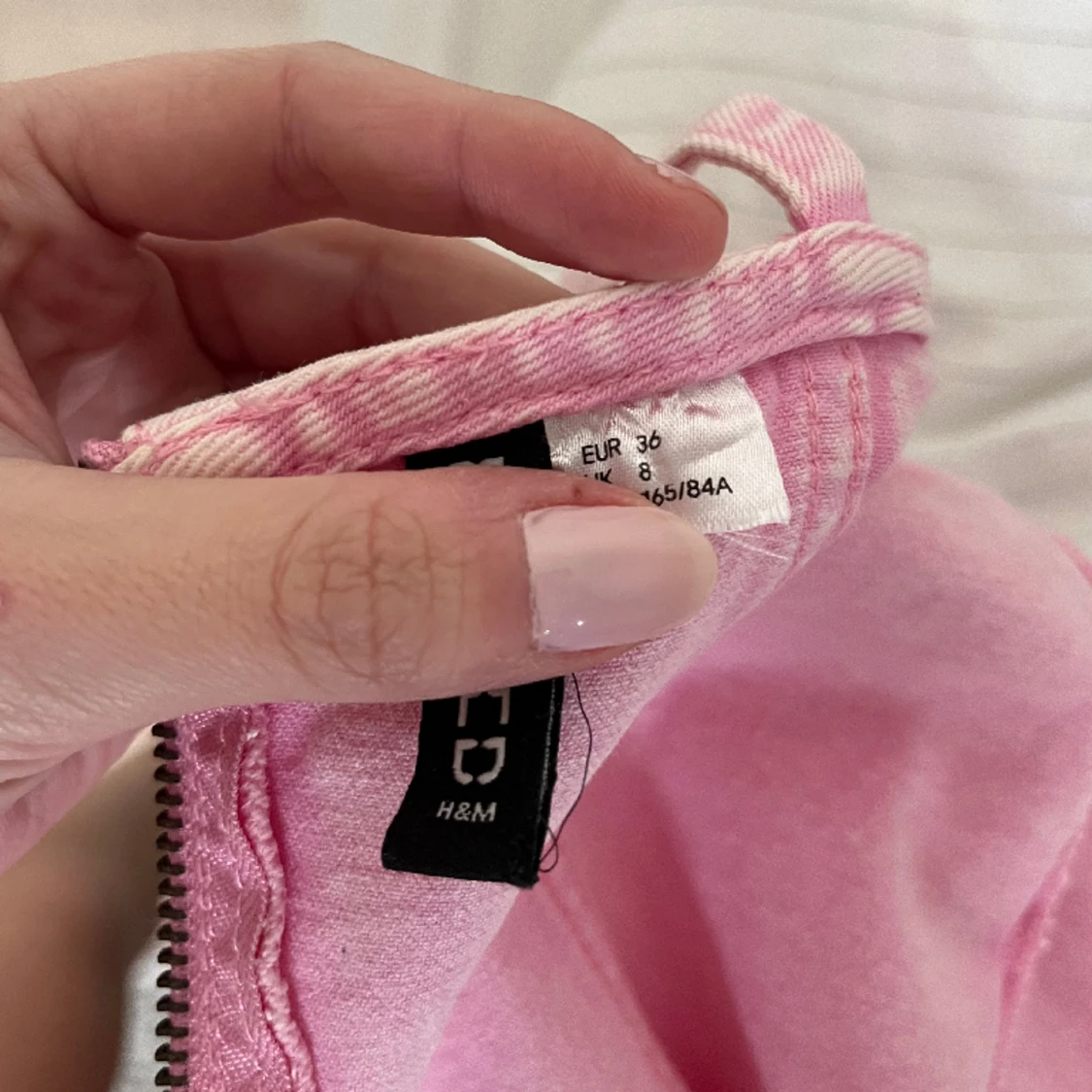 Rosa jeansklänning - 91