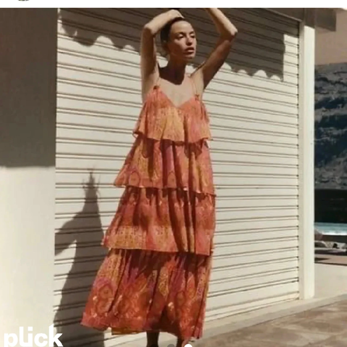 Orange zara klänning - 91