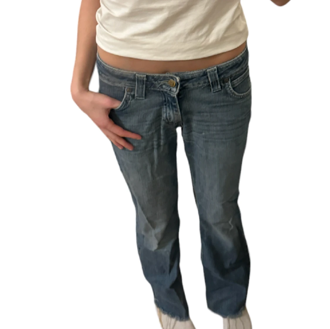 Lågmifjade bootcut jeans