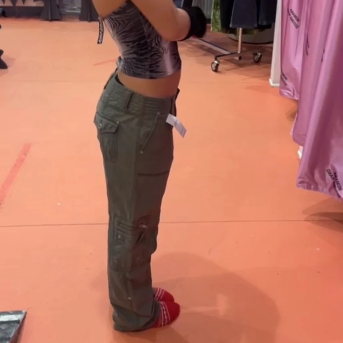 Gröna cargobyxor - 91