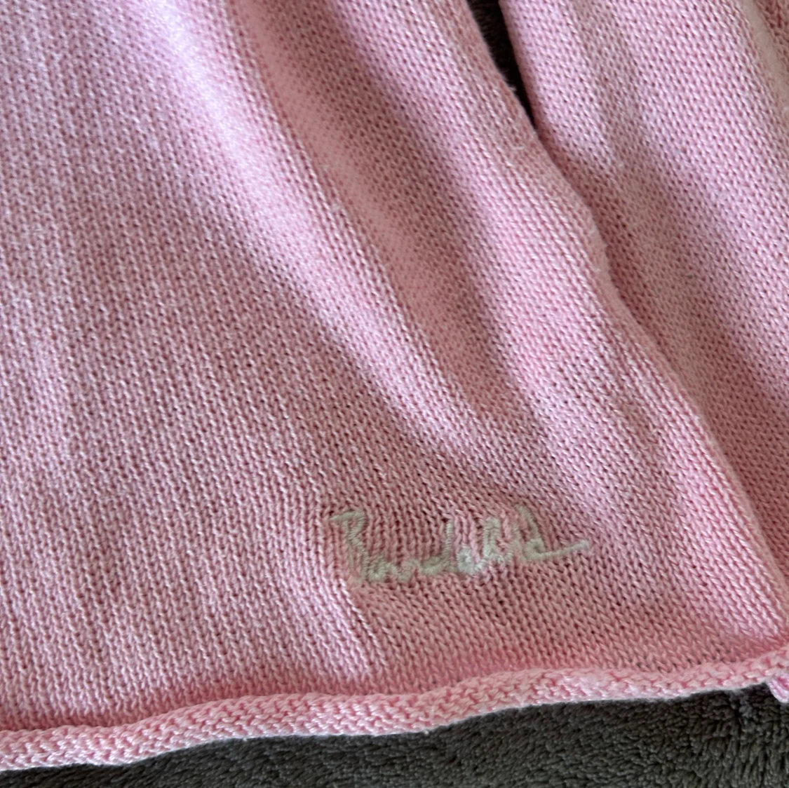 Rosa stickad tröja - 92