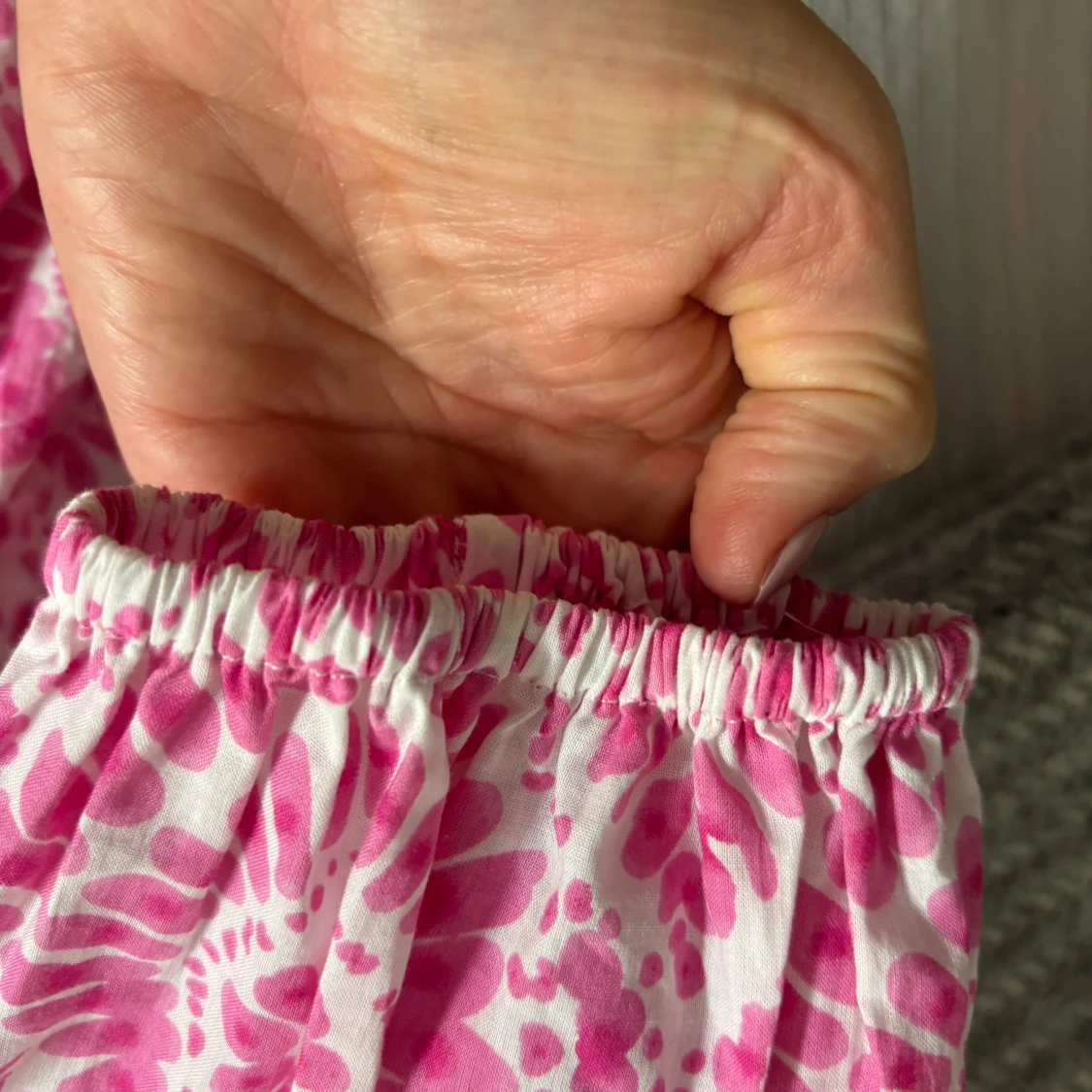 Zara klänning i bomull mönstrad  - 92