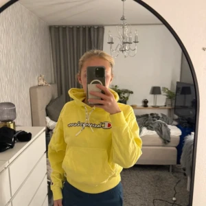 Hoodie - Hoodie i fint skick. Tröjans bokstäver sitter inte helt fast med texten utan sitter lite löst💛
