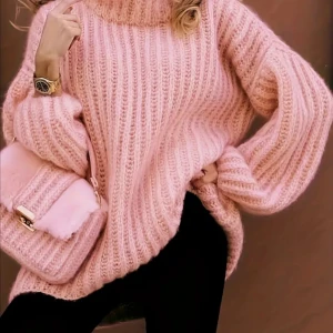 Tröja - Stickad Passar XS t S Ny Rosa