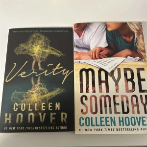 Maybe someday och verity av Colleen Hoover - Verity och Maybe someday av den väldigt populära författaren Colleen Hoover som även har skrivit den populära boken och filmen it ends with us. Verity -150, Maybe someday -150 båda 250kr