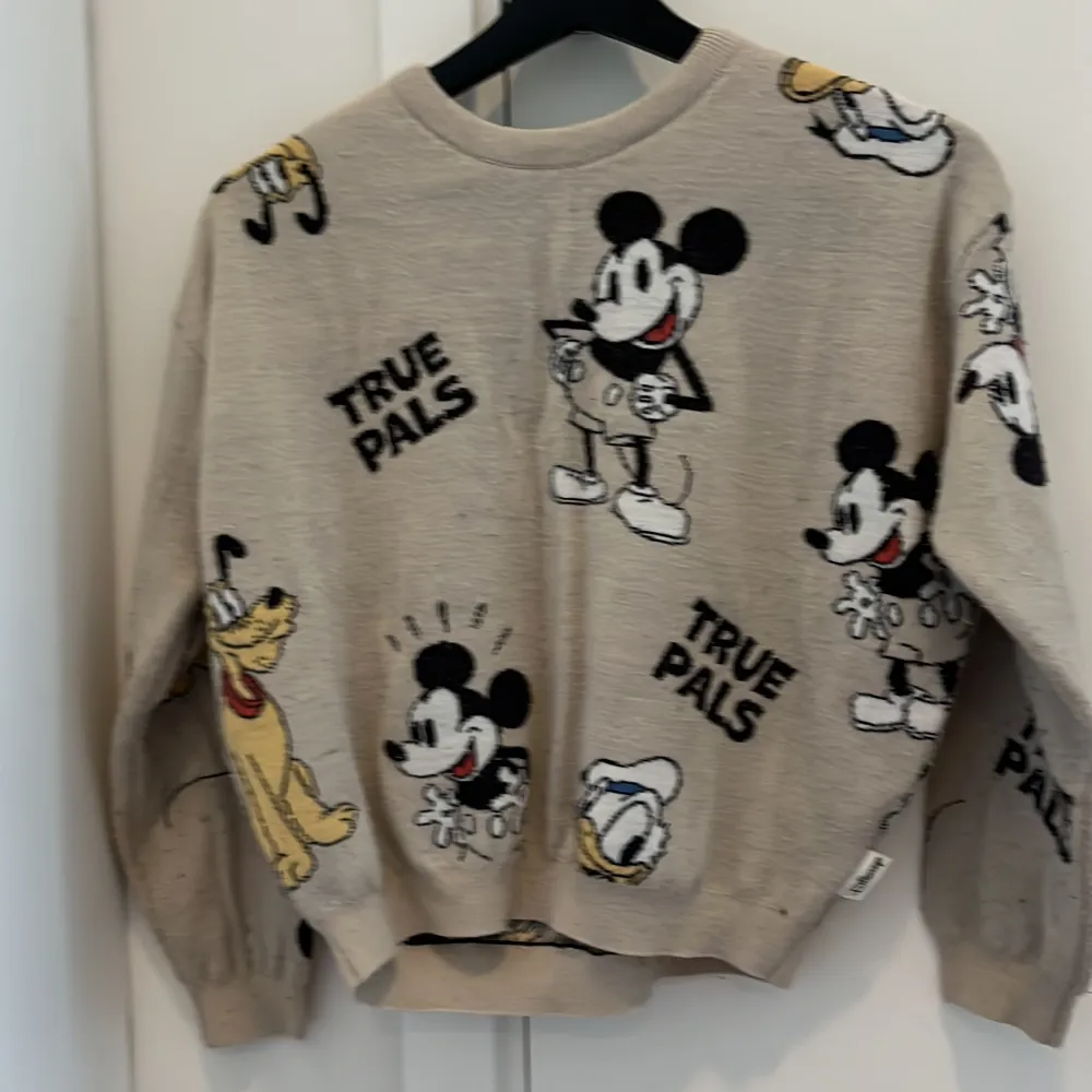 Jätte snygg mickey mouse hoodie!! Den är lite knoppning men inte jätte, perfekt för skolstart! Kontakta mig för fler bilder privat!!💗💗. Hoodies.