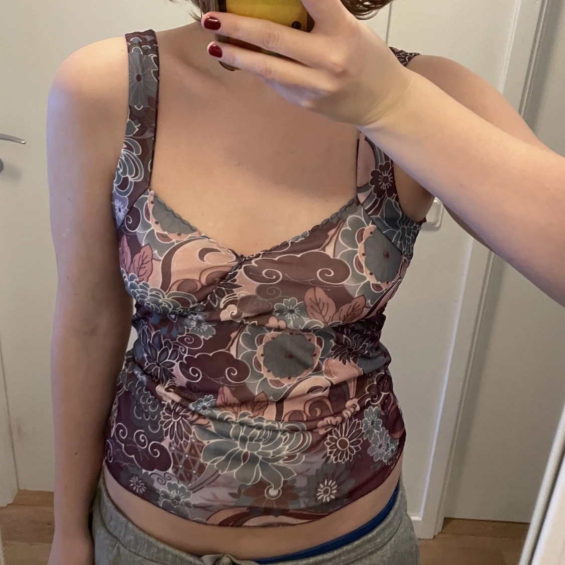 Lila mönstrigt linne - 91