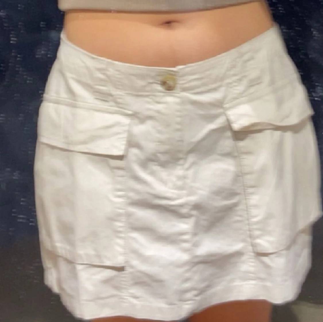 söt vit cargo kjol! - 91
